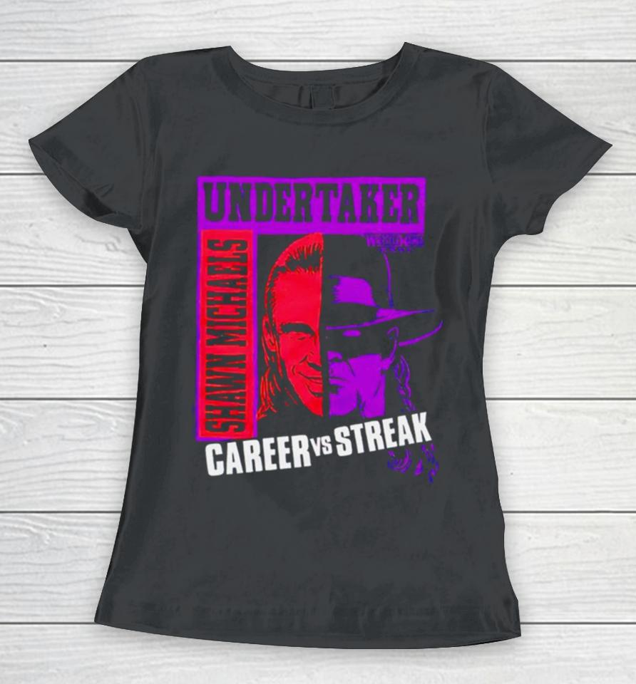 Wrestlemania Xxvi Shawn Michaels Vs The Undertaker Women T-Shirt