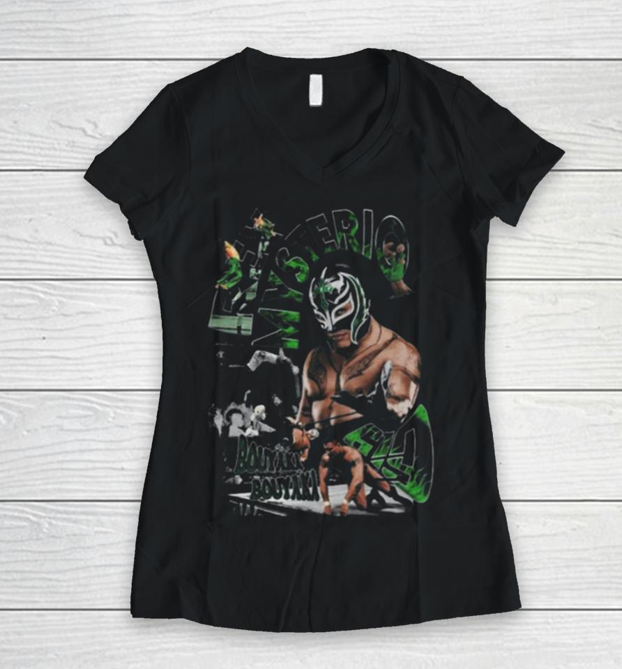 Wrestling Graphic Shirtshirts Women V-Neck T-Shirt