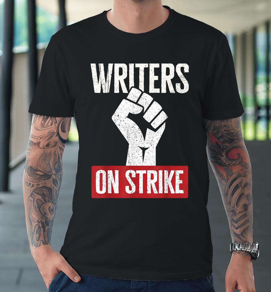 Writers Guild Of America On Strike Anti Ai Chatbots Wga Premium T-Shirt