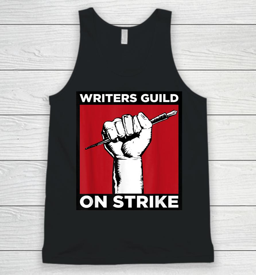 Writers Guild Of America On Strike Unisex Tank Top