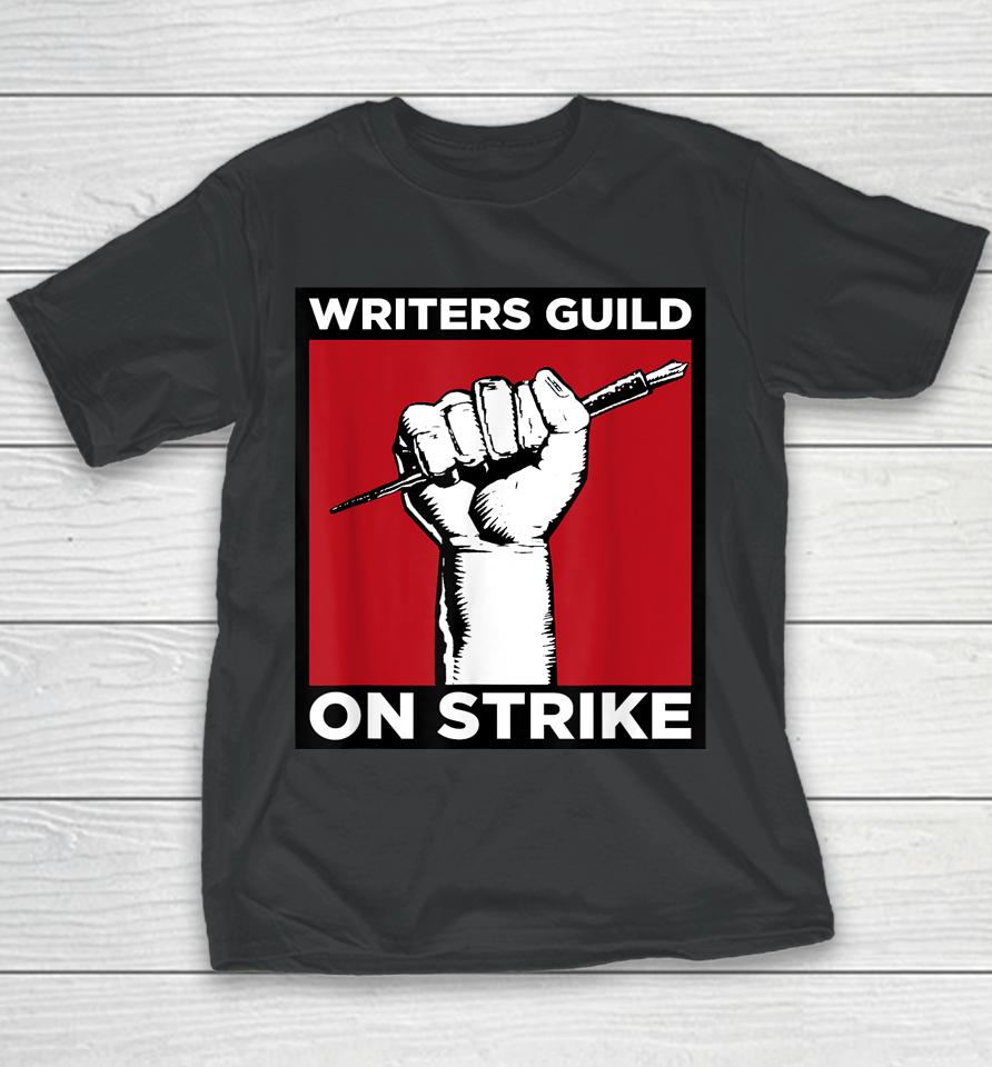 Writers Guild Of America On Strike Youth T-Shirt