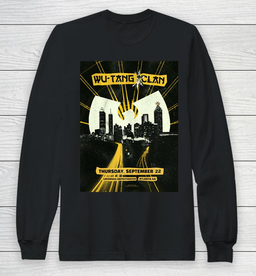 Wu Tang Clan Atlanta September 22, 2022 Long Sleeve T-Shirt
