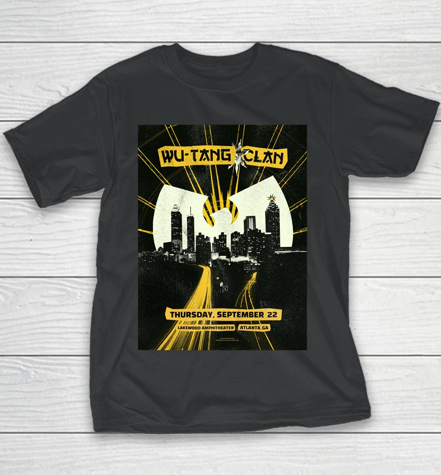 Wu Tang Clan Atlanta September 22, 2022 Youth T-Shirt