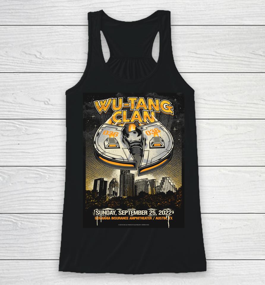 Wu Tang Clan Austin September 25, 2022 Racerback Tank
