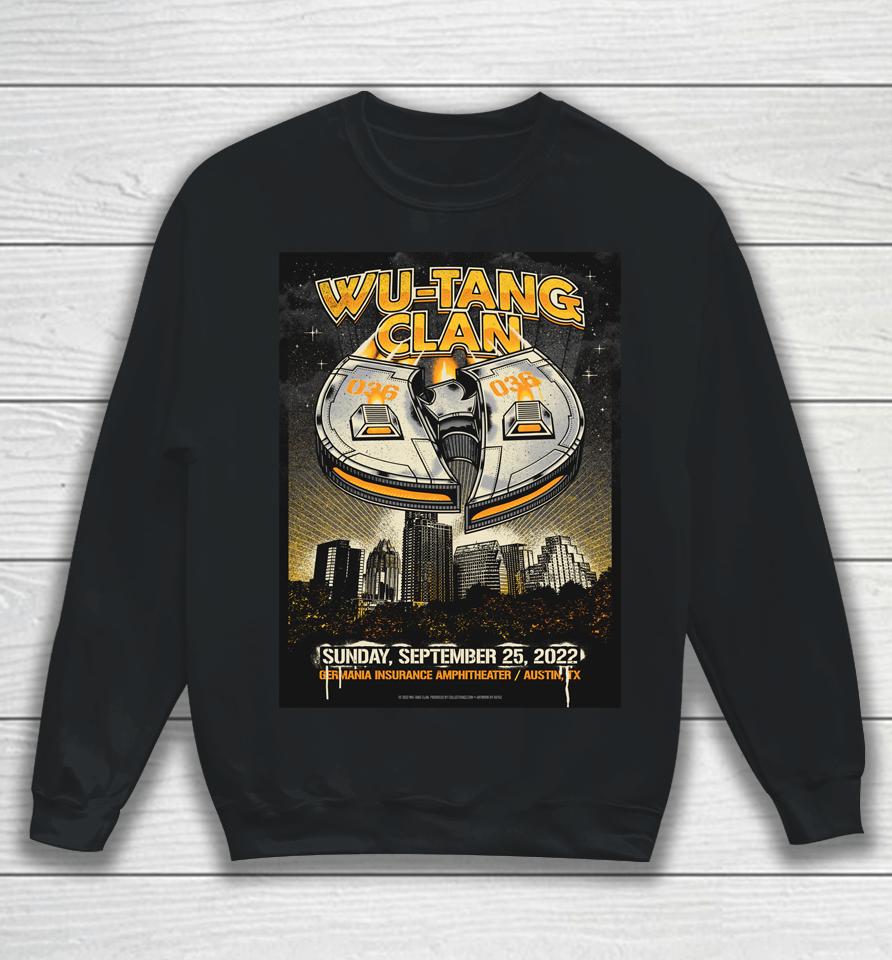 Wu Tang Clan Austin September 25, 2022 Sweatshirt