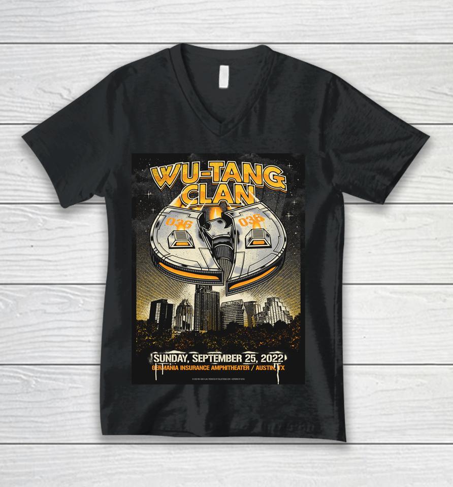 Wu Tang Clan Austin September 25, 2022 Unisex V-Neck T-Shirt