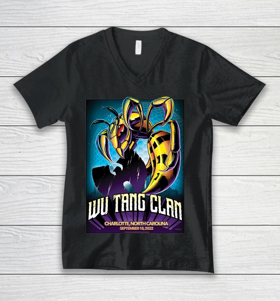 Wu Tang Clan Charlotte September 18, 2022 Unisex V-Neck T-Shirt