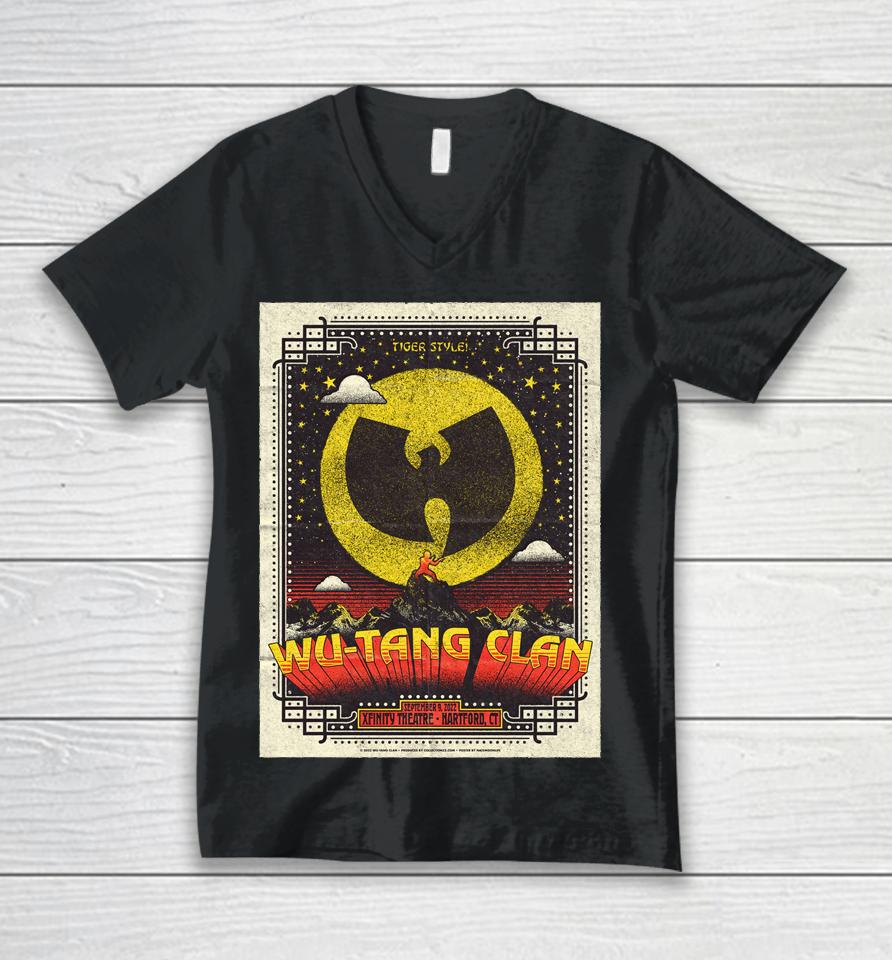 Wu Tang Clan Hartford September 9, 2022 Unisex V-Neck T-Shirt