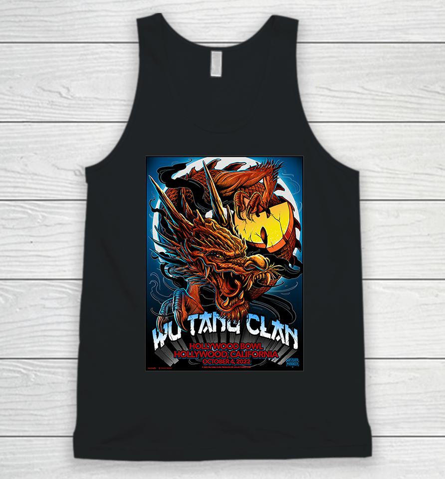 Wu-Tang Clan &Amp; Nas Ny State Of Mind Tour Hollywood Bowl Oct 4 2022 Hollywood Ca Unisex Tank Top