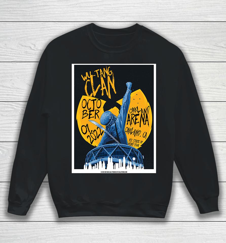 Wu Tang Clan Oakland 2022 October 1St Oakland Arena California Sweatshirt