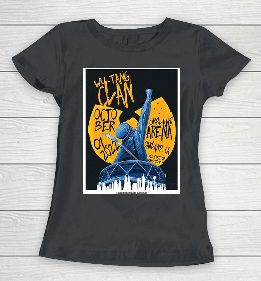 Wu Tang Clan Oakland 2022 October 1St Oakland Arena California Women T-Shirt