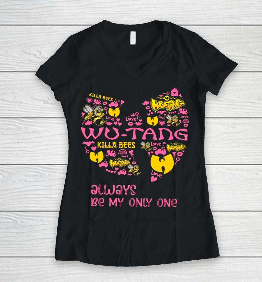 Wu Tang Clan Only One Valentine Women V-Neck T-Shirt