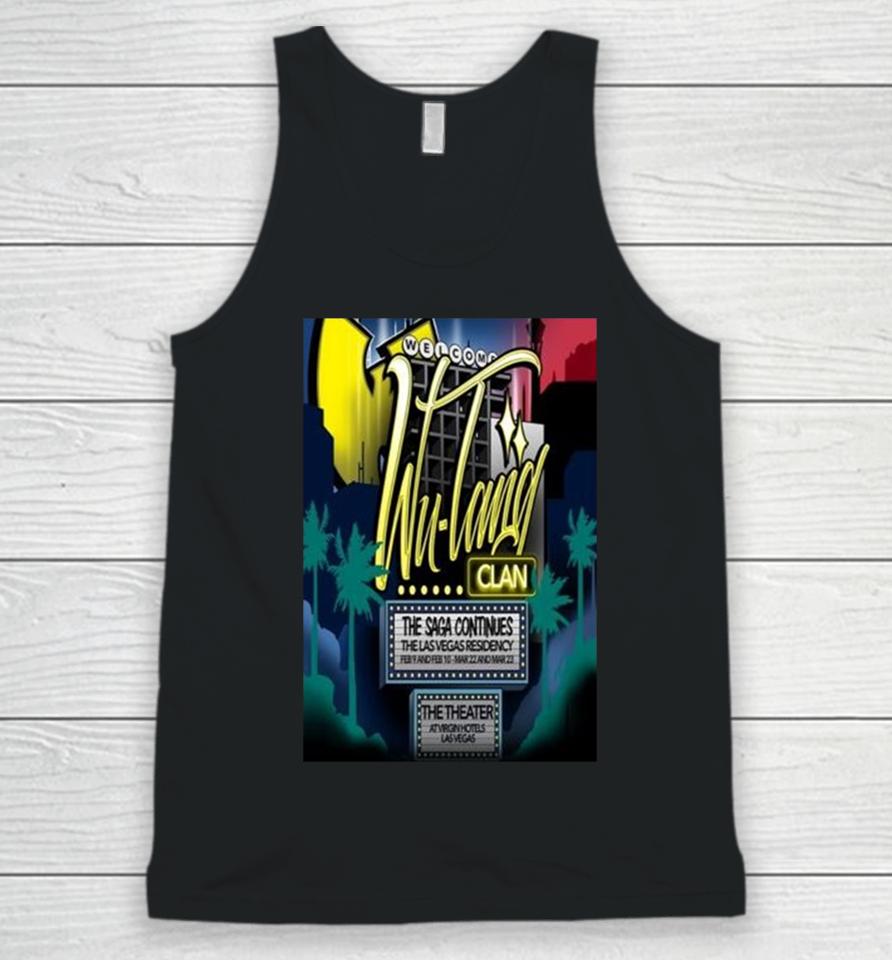 Wu Tang Clan The Theater At Virgin Hotels Las Vegas Nv March 22 &Amp; 23 2024 T Unisex Tank Top