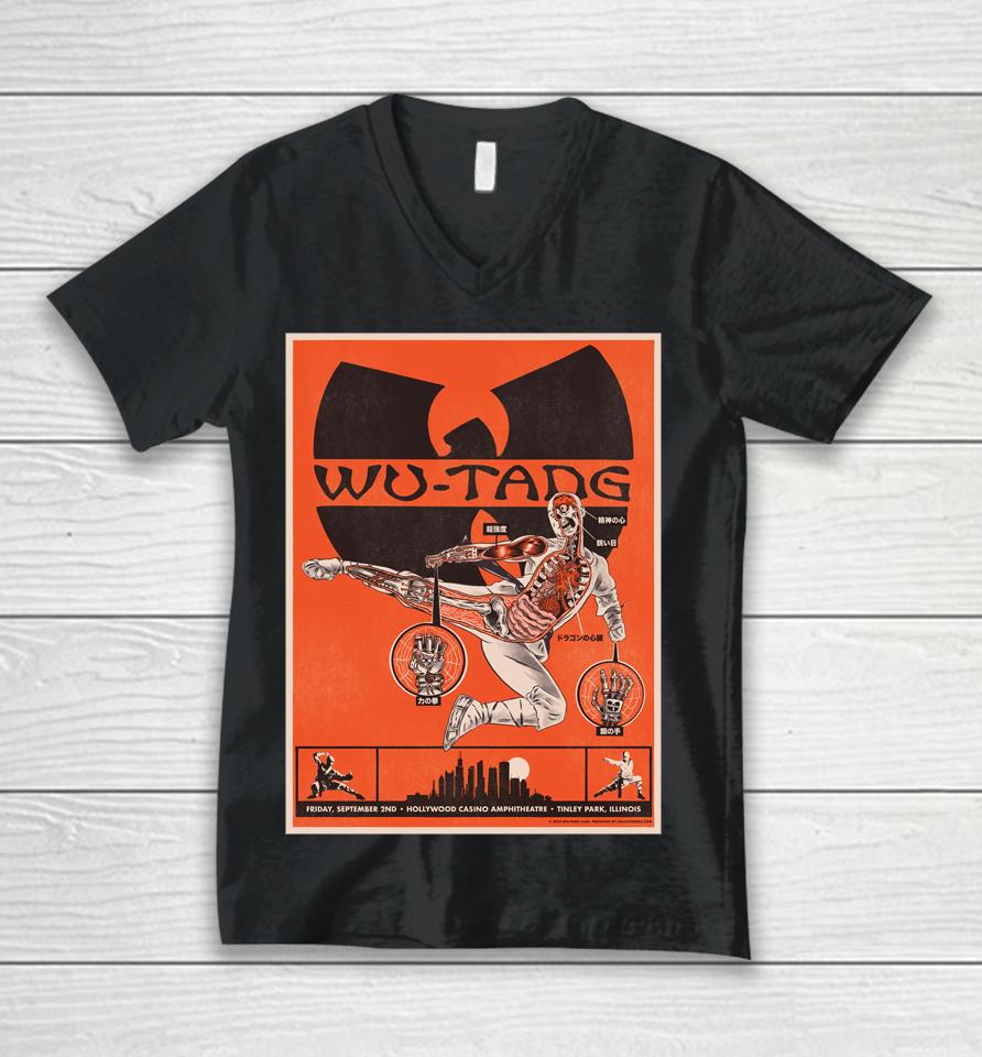 Wu Tang Clan Tinley Park September 2, 2022 Unisex V-Neck T-Shirt