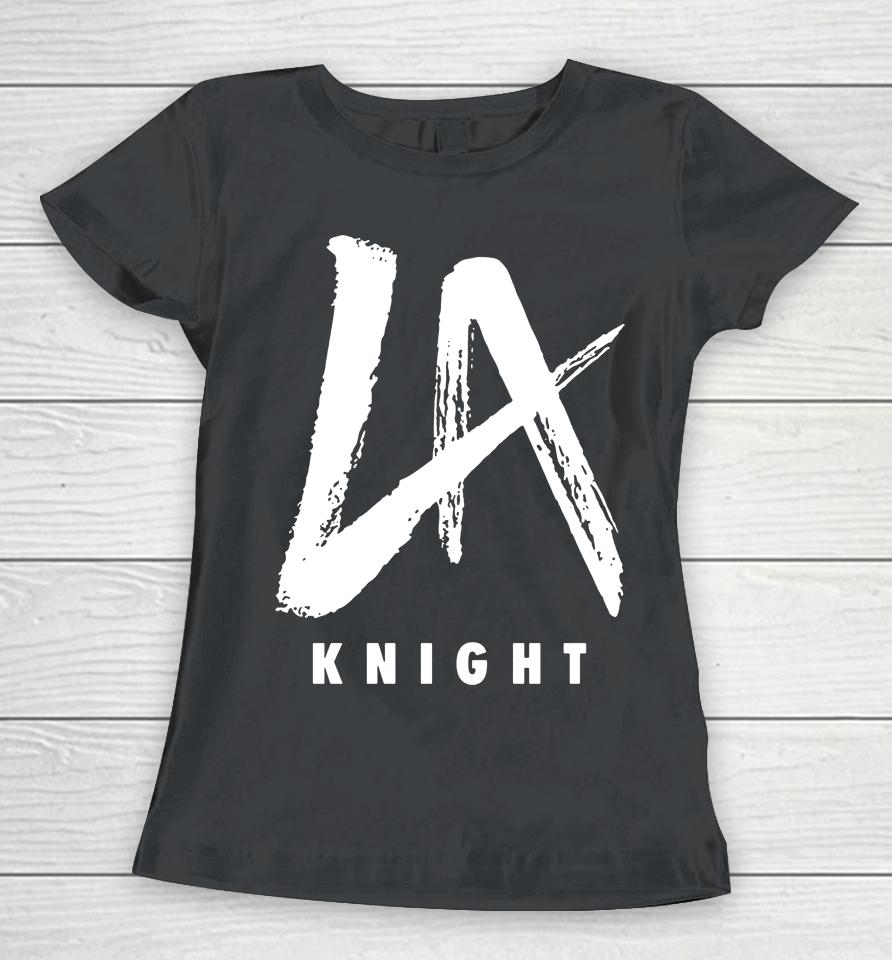Wwe Men's Fanatics Branded Red La Knight Logo Women T-Shirt
