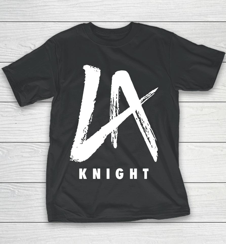 Wwe Men's Fanatics Branded Red La Knight Logo Youth T-Shirt