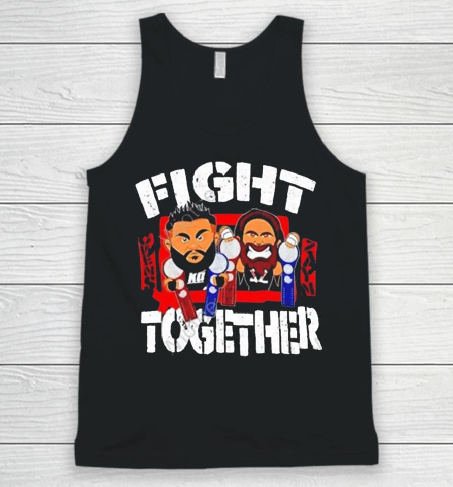 Wwe Sami Zayn And Kevin Owens Fight Together Art Design Unisex Tank Top