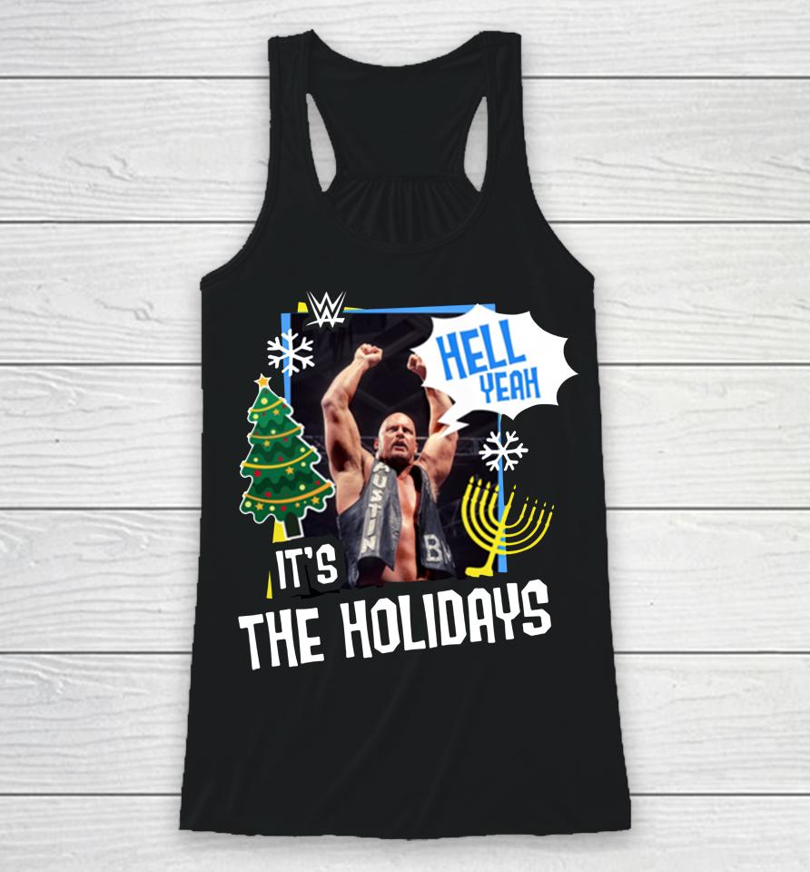 Wwe Shop Stone Cold Steve Austin Hell Yeah It's The Holidays Racerback Tank
