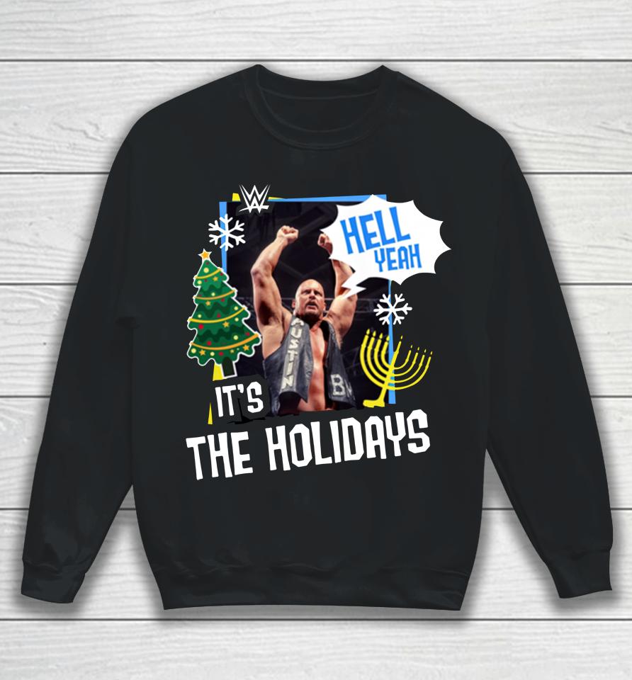 Wwe Stone Cold Steve Austin Hell Yeah It's The Holidays Sweatshirt