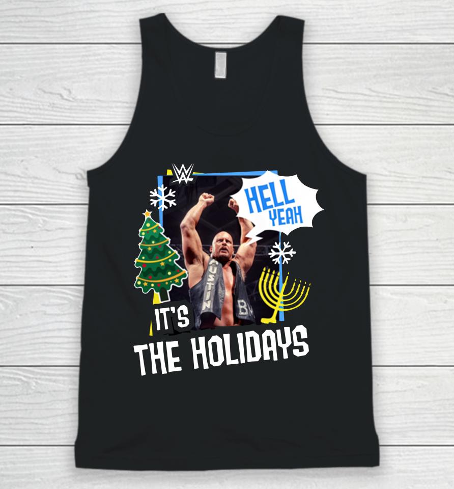 Wwe Stone Cold Steve Austin Hell Yeah It's The Holidays Unisex Tank Top