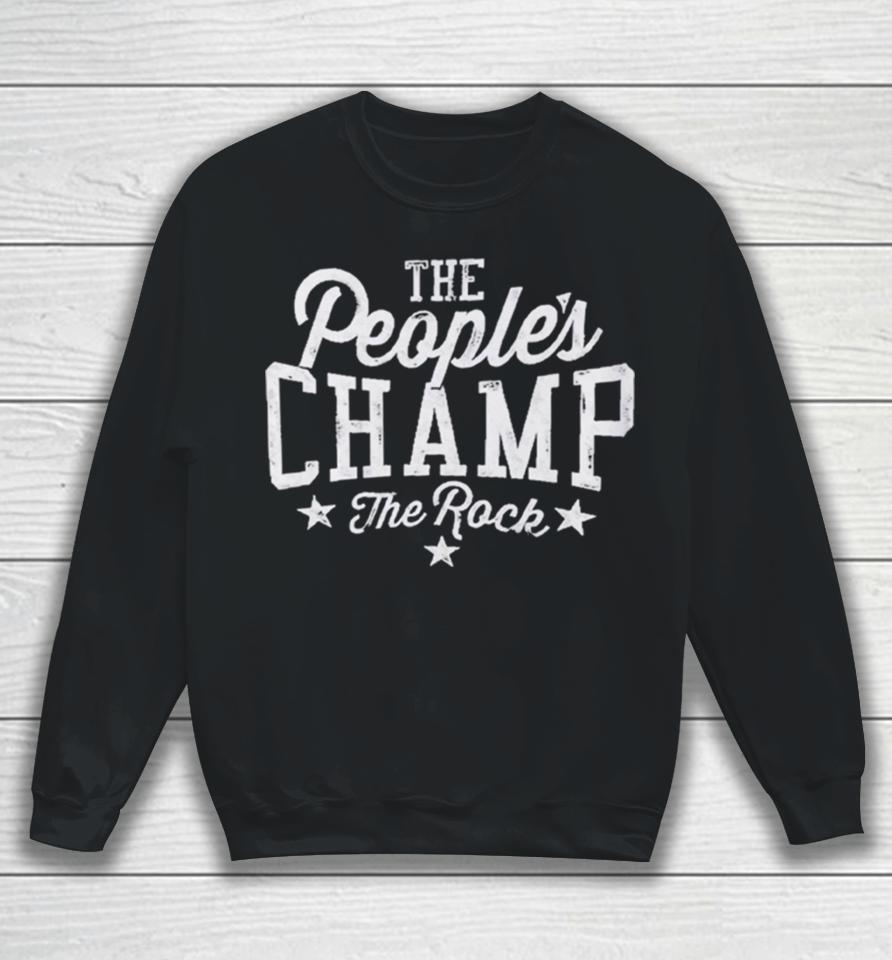 Wwe The Rock The People’s Champ Sweatshirt