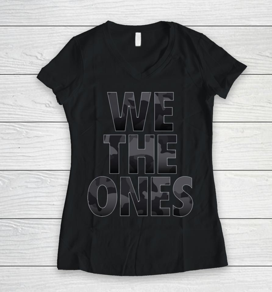Wwe We The Ones Tribute To The Troops Camo Women V-Neck T-Shirt