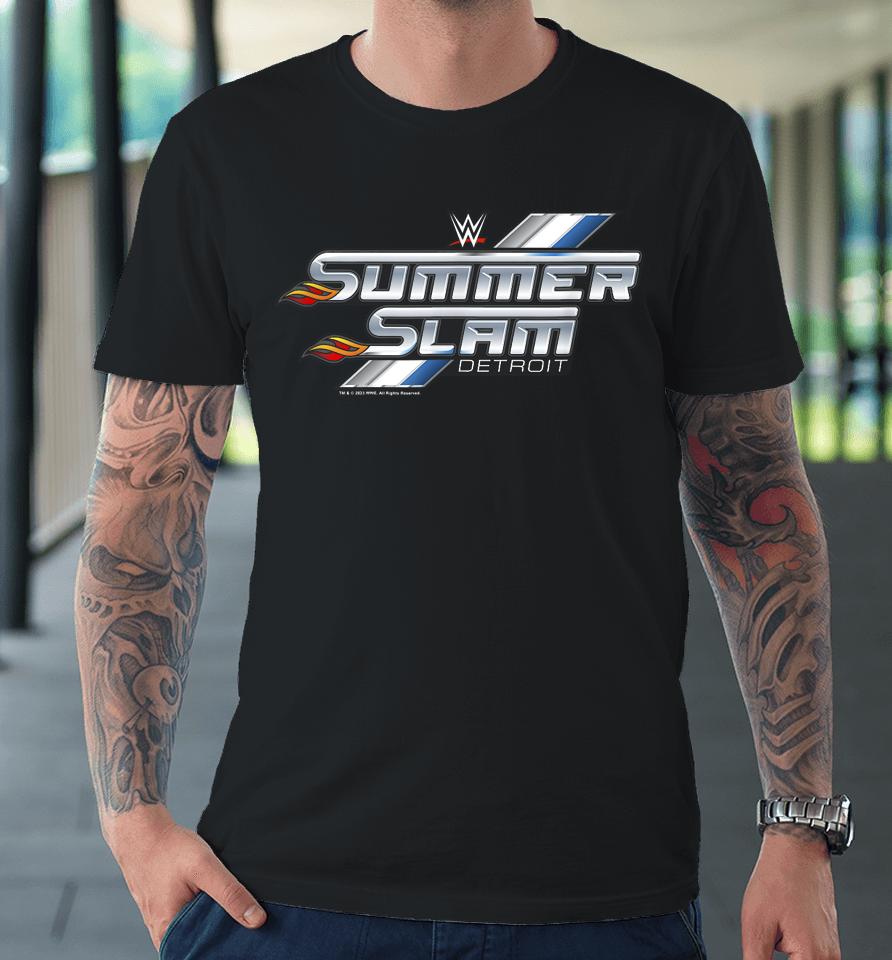 Wwe Wrestlemania Summer Slam 2023 Detroit Logo Premium T-Shirt