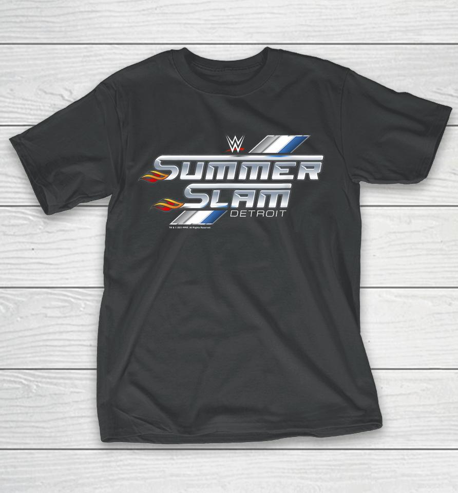 Wwe Wrestlemania Summer Slam 2023 Detroit Logo T-Shirt