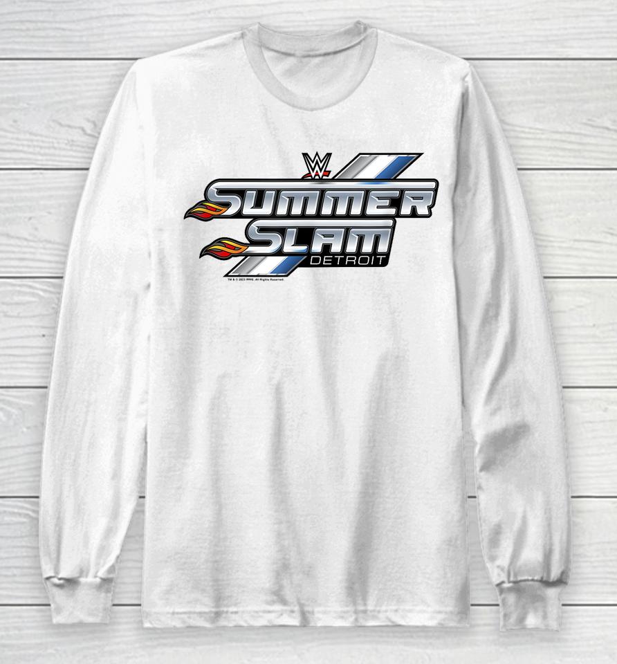 Wwe Wrestlemania Summer Slam 2023 Detroit Logo V2 Long Sleeve T-Shirt