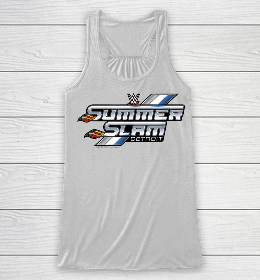 Wwe Wrestlemania Summer Slam 2023 Detroit Logo V2 Racerback Tank