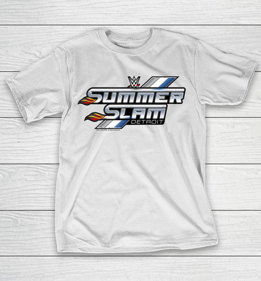 Wwe Wrestlemania Summer Slam 2023 Detroit Logo V2 T-Shirt