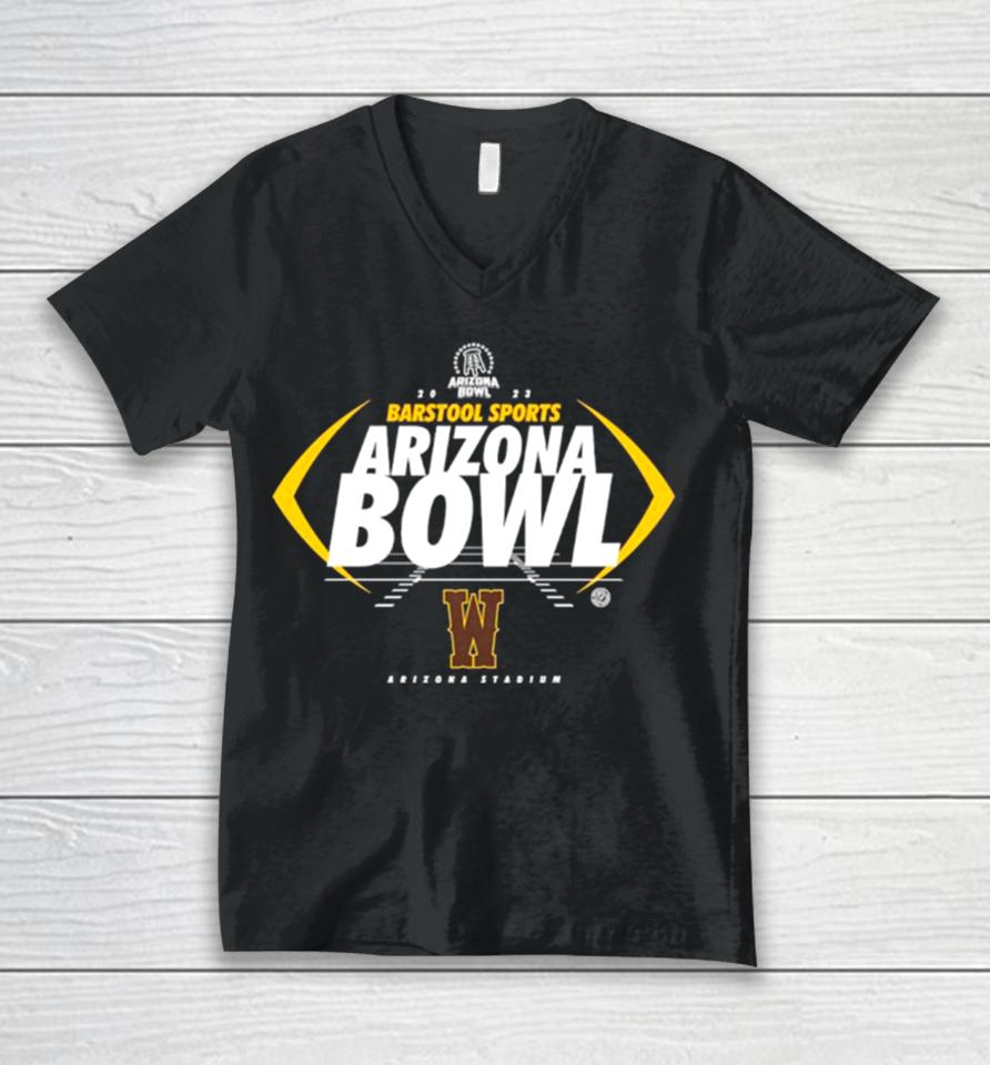 Wyoming Cowboys 2023 Barstool Sports Arizona Bowl Unisex V-Neck T-Shirt