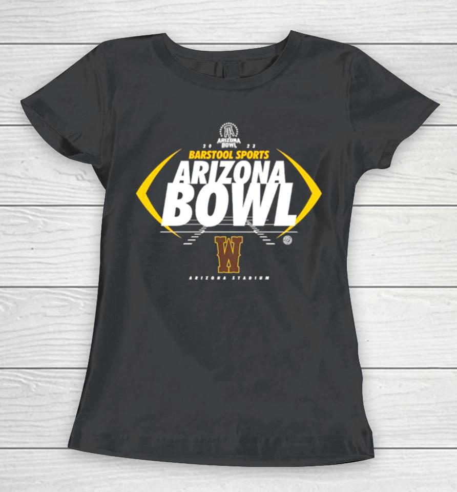 Wyoming Cowboys 2023 Barstool Sports Arizona Bowl Women T-Shirt