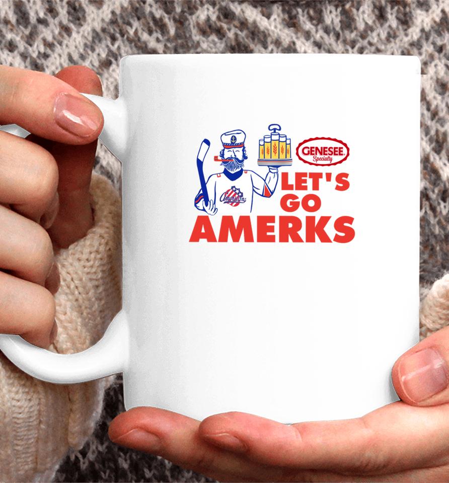 X-Rochester Americans Let's Go Amerks Genesee Specialty Coffee Mug