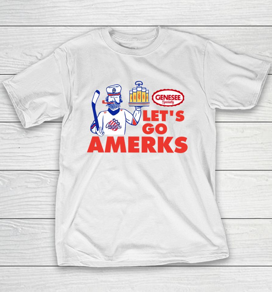 X-Rochester Americans Let's Go Amerks Genesee Specialty Youth T-Shirt