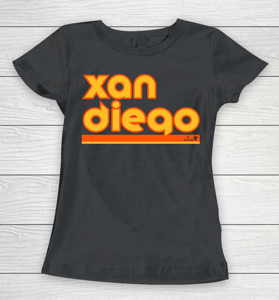 Xan Diego Retro Xander Bogaerts Breakingt Women T-Shirt