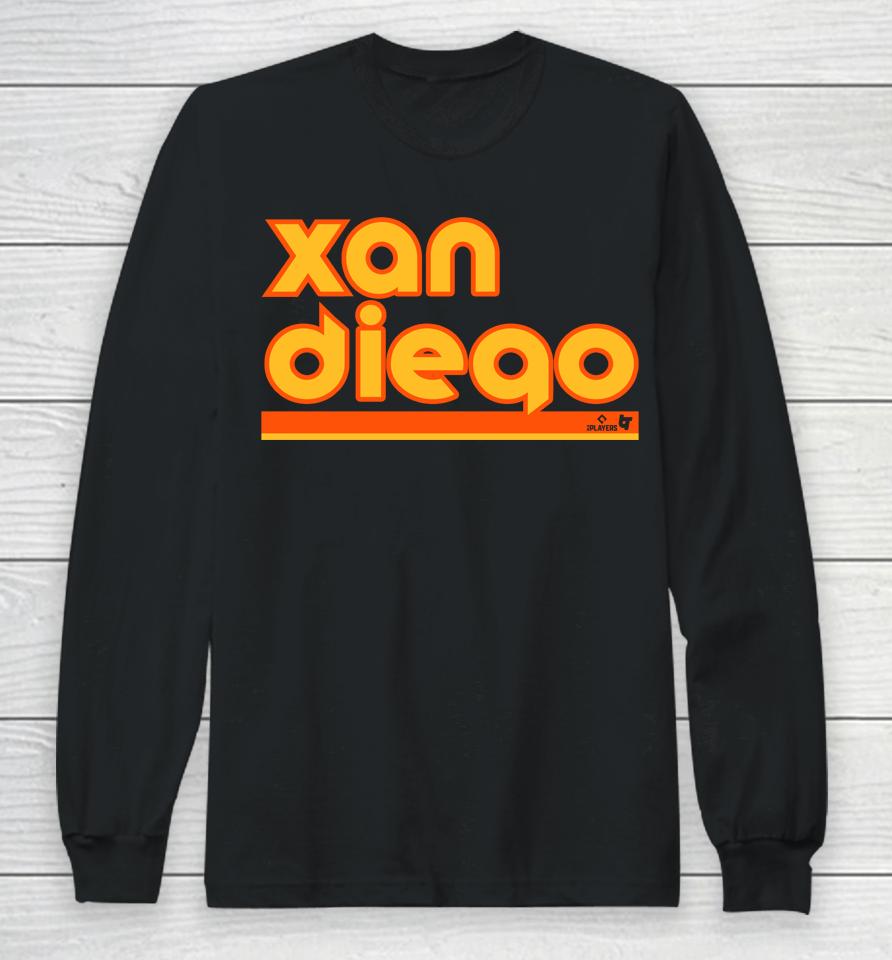 Xan Diego Retro Xander Bogaerts Long Sleeve T-Shirt