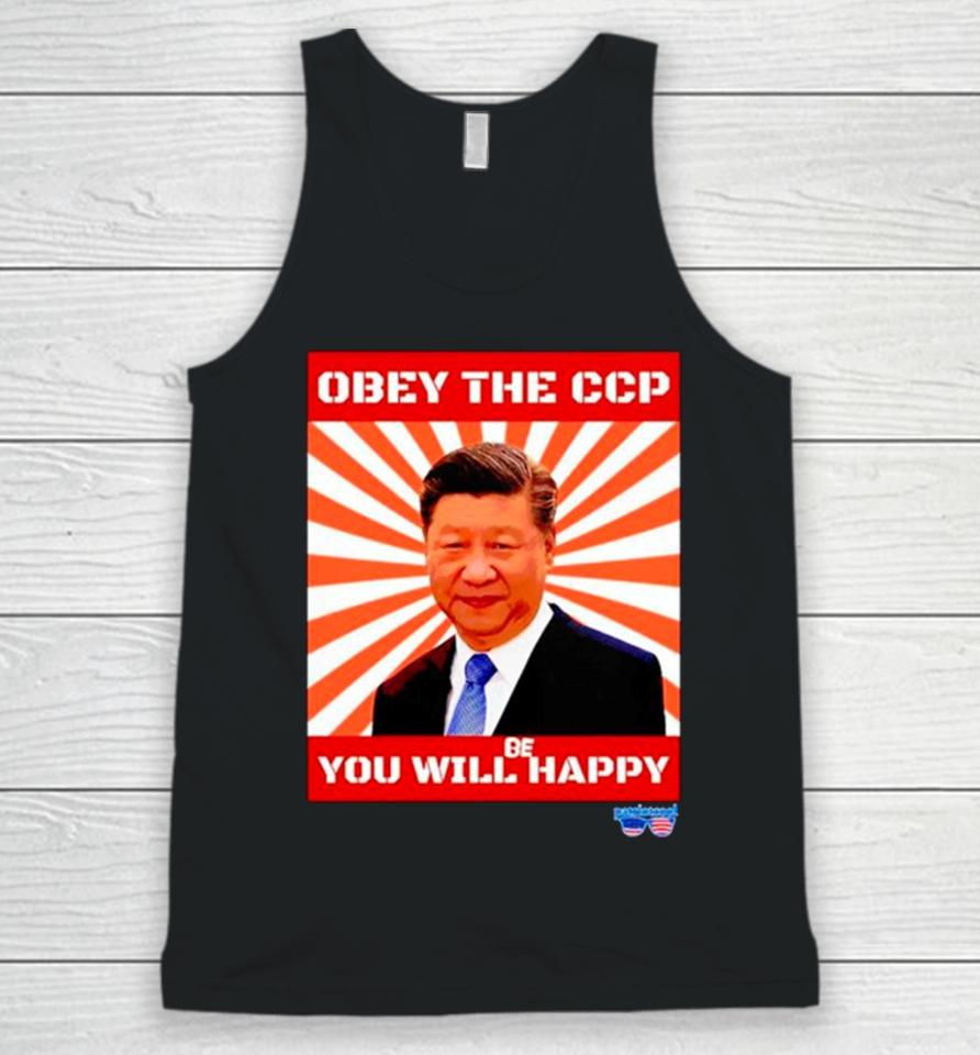 Xi Jinping Obey The Ccp You Will Be Happy Unisex Tank Top