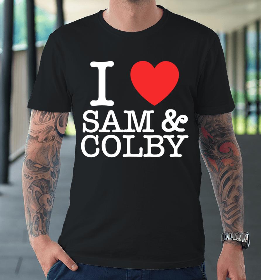 Xplr Merch I Love Sam And Colby Premium T-Shirt