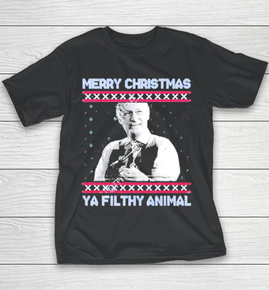Ya Filthy Animal Tacky Merry Christmas Youth T-Shirt