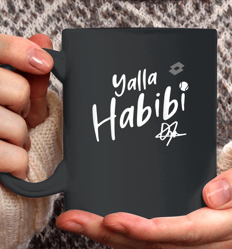 Yalla Habibi Vintage Womens Tennis Sports Lover Coffee Mug