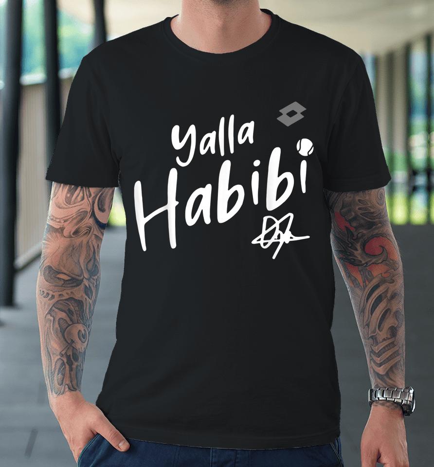 Yalla Habibi Vintage Womens Tennis Sports Lover Premium T-Shirt
