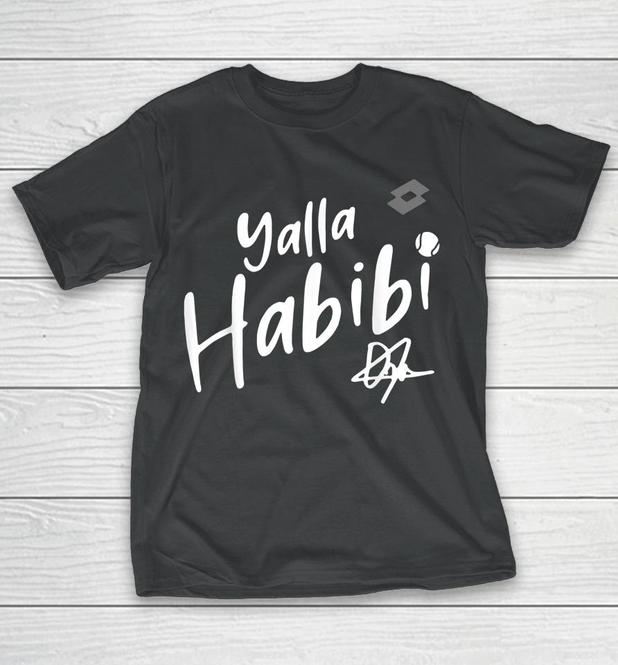Yalla Habibi Vintage Womens Tennis Sports Lover T-Shirt