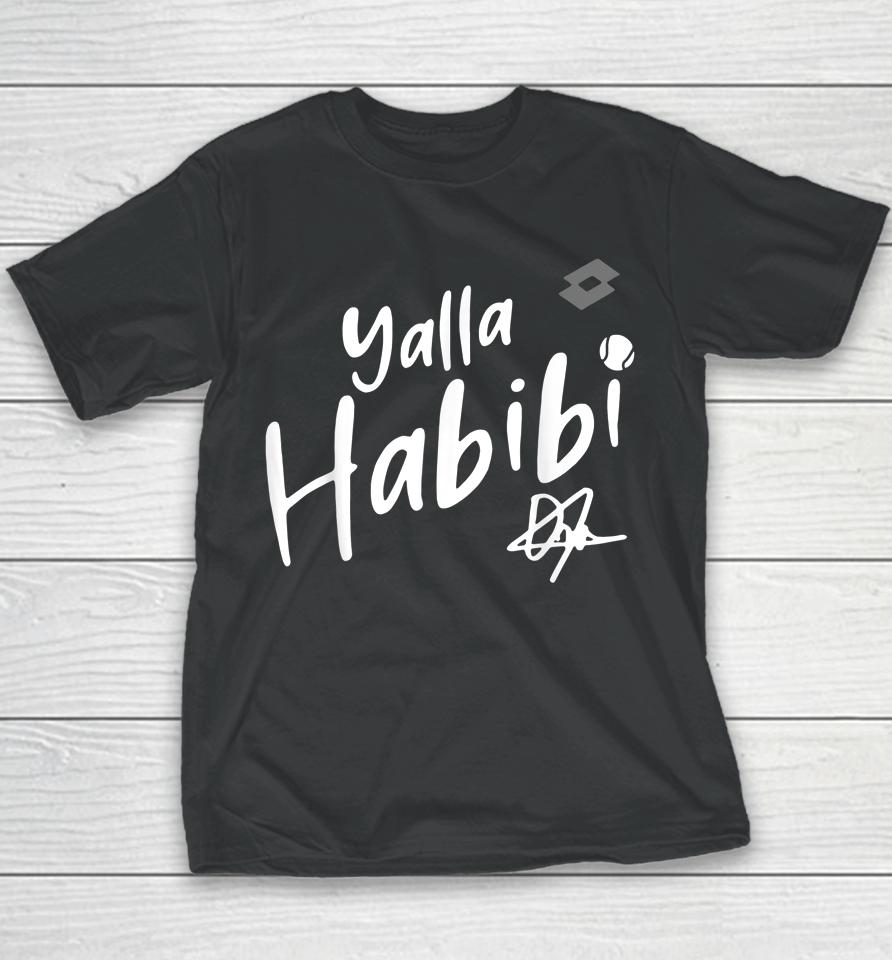 Yalla Habibi Vintage Womens Tennis Sports Lover Youth T-Shirt