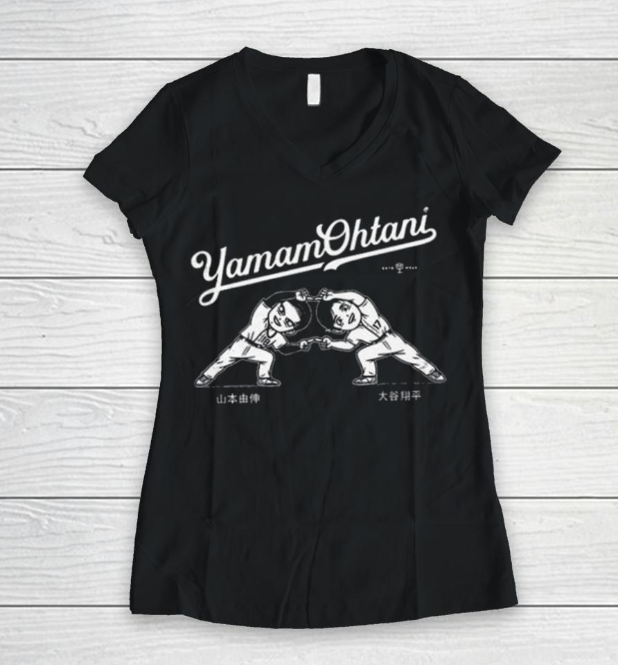 Yamam Ohtani Women V-Neck T-Shirt