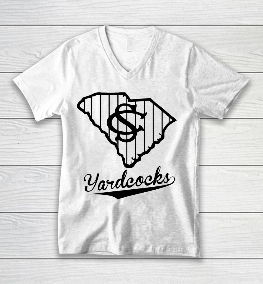 Yardcocks Baseball Unisex V-Neck T-Shirt