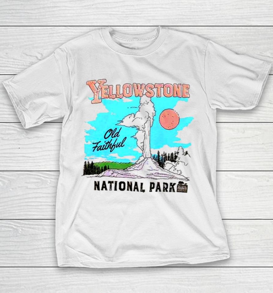 Yellowstone National Park Old Faithful Youth T-Shirt