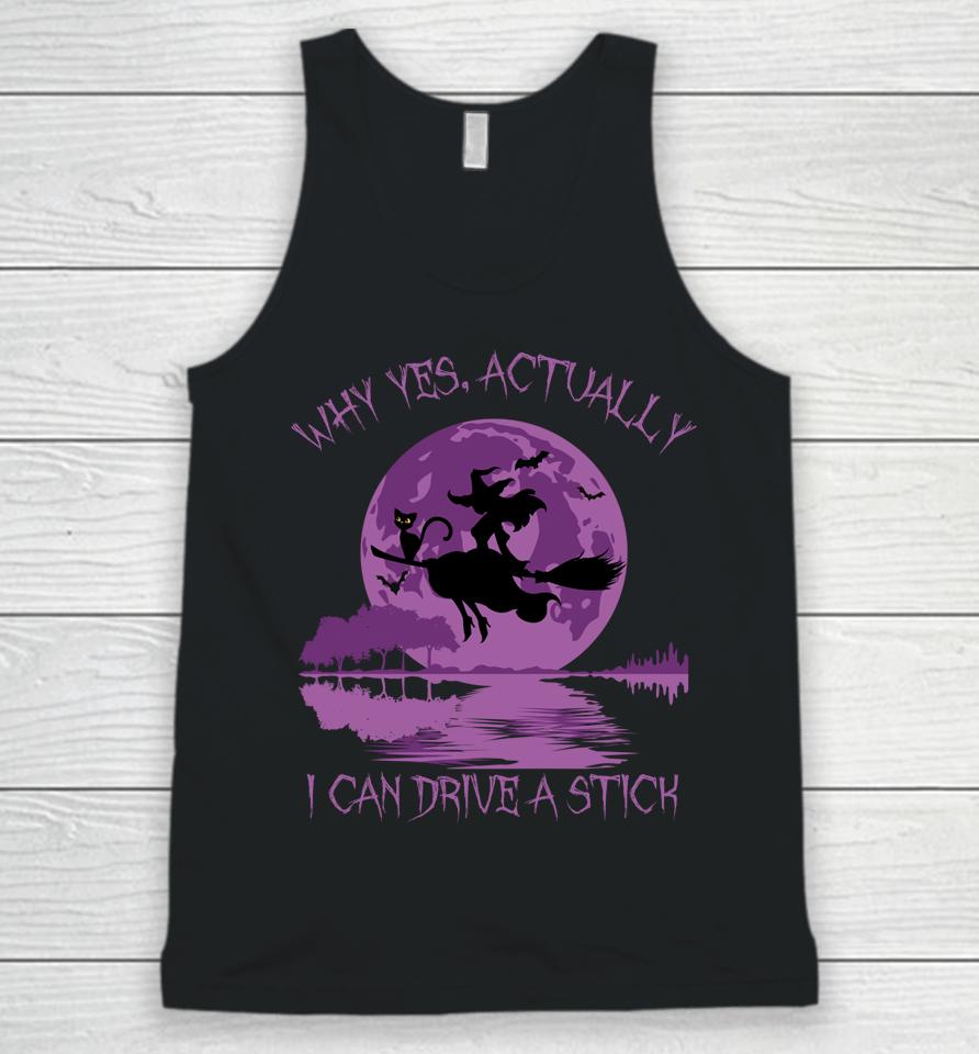 Yes Actually I Can Drive A Stick Halloween Unisex Tank Top