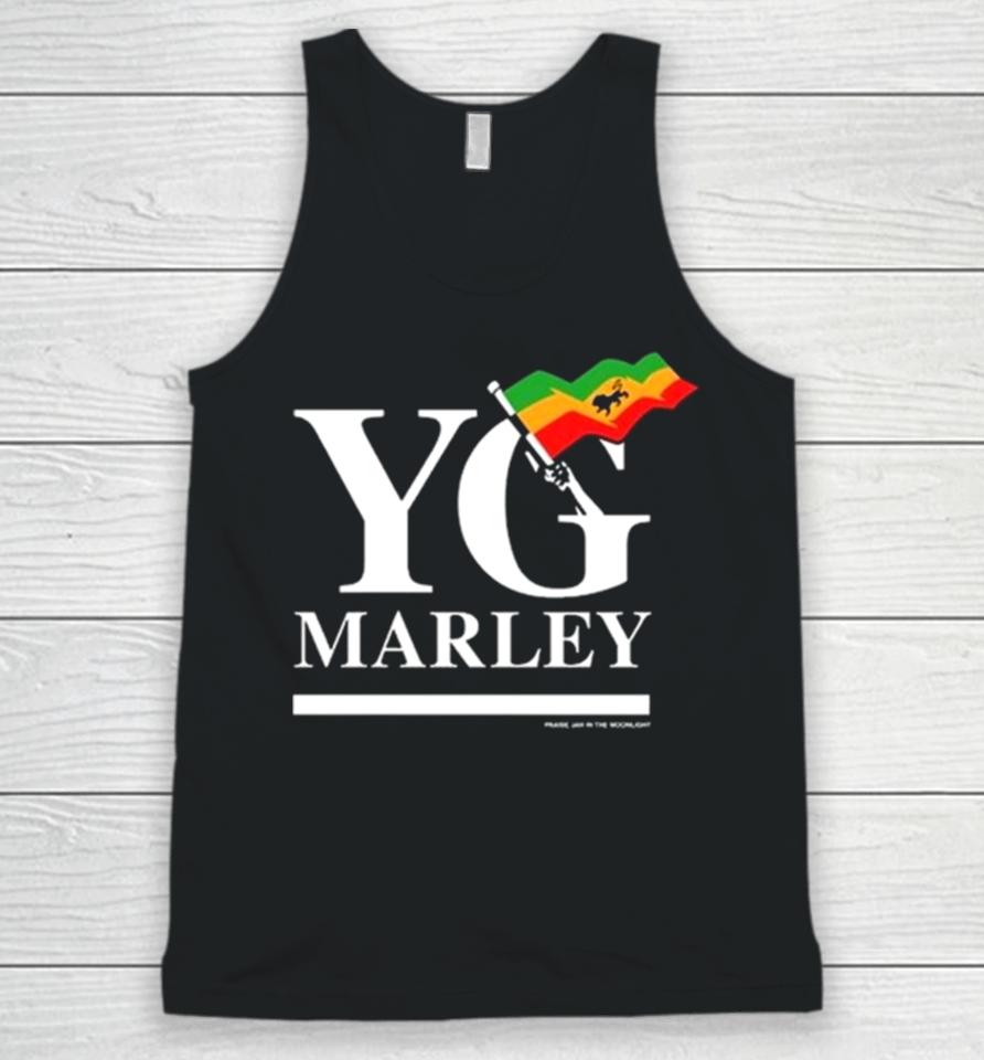 Yg Marley Flag Logo Praise Jah In The Moonlight Unisex Tank Top