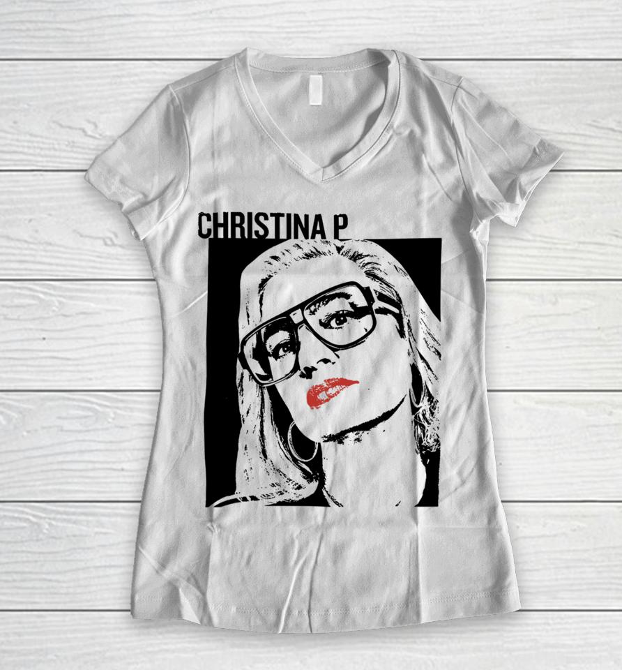 Ymhstudios Christina P Tour Women V-Neck T-Shirt